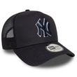 Bone Masculino New Era 9Forty Outline Trucker MLB Yankees Marinho-60691070- -3-